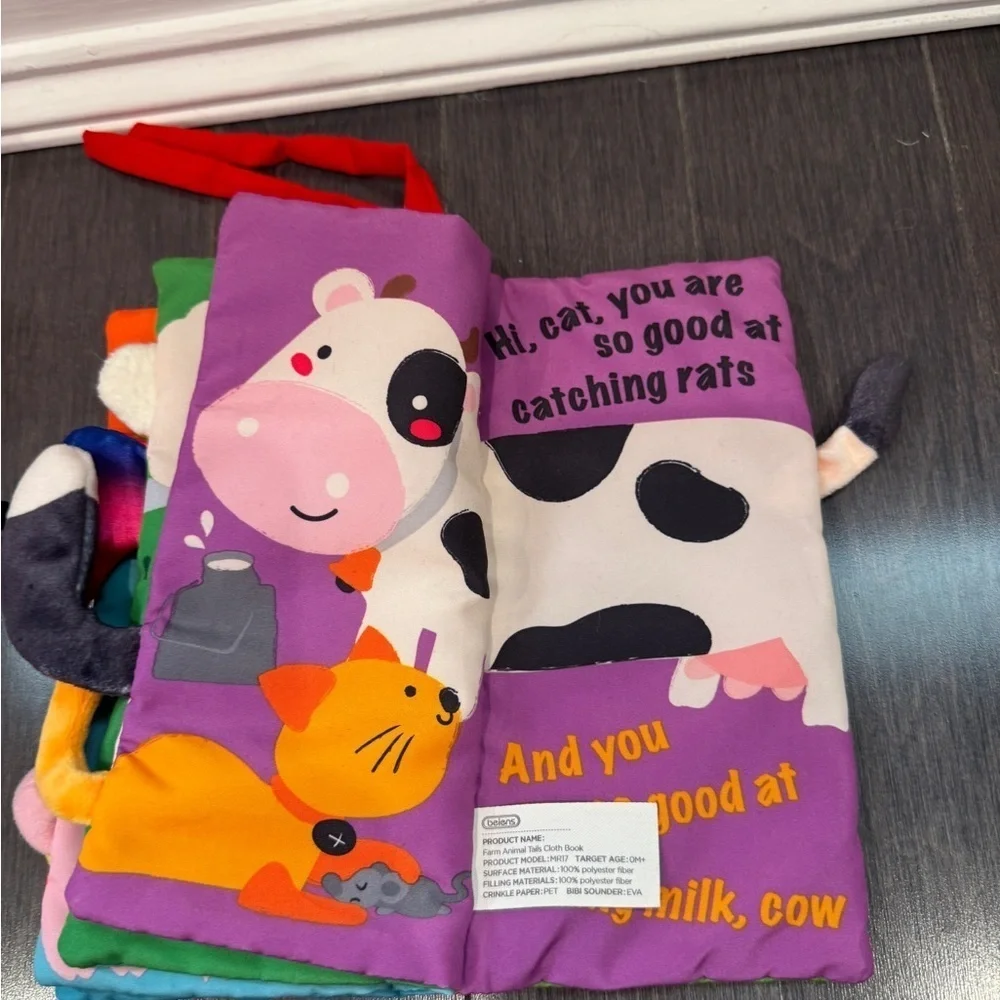 Farm Tails Colorful Farm Animal Soft Book for Babies/Kids